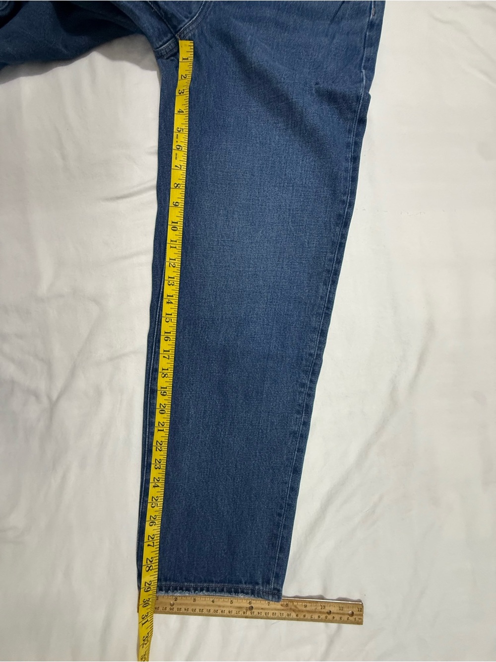Madewell Baggy Straight Jeans Size 27 Medium Wash High Rise Denim - Picture 10 of 14